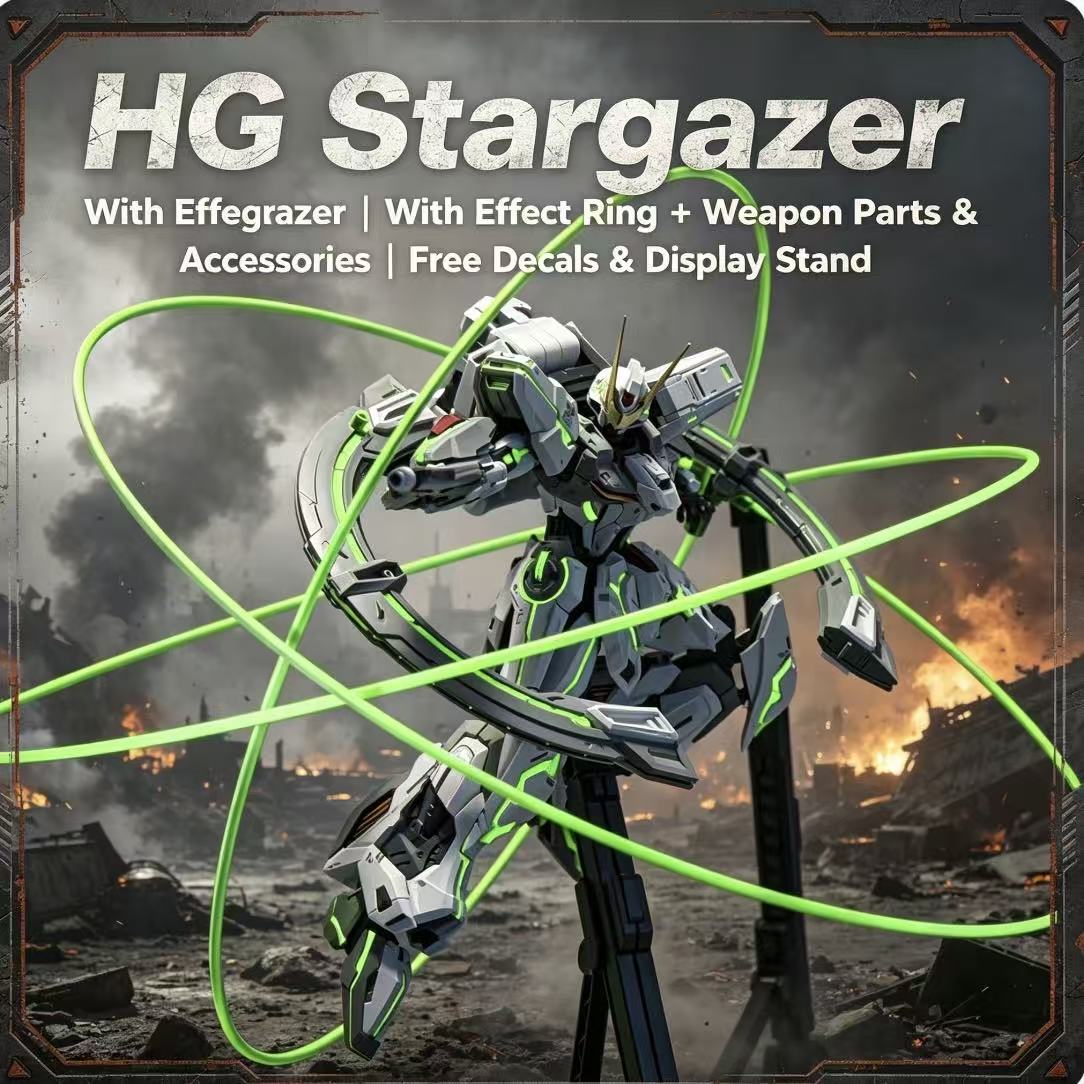 Bandai Model Gundam Hg - 47 HG Stargazer Mecha com Anel
