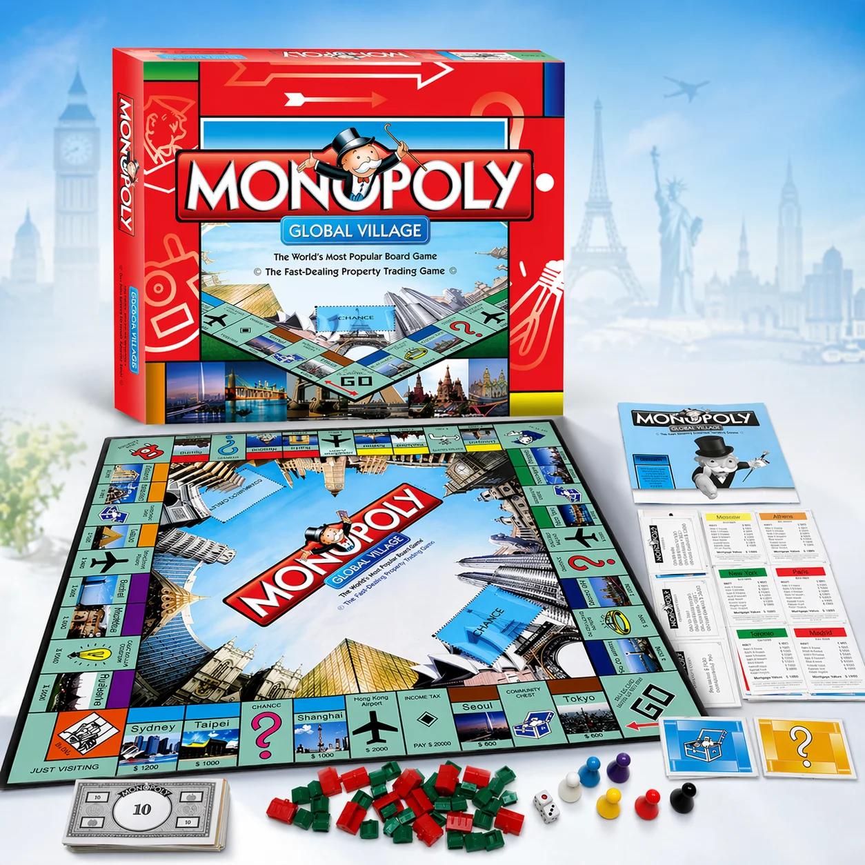 Hasbro Game Monopoly - Jogo de Tabuleiro MONOPOLY GLOBAL VILLAGE
