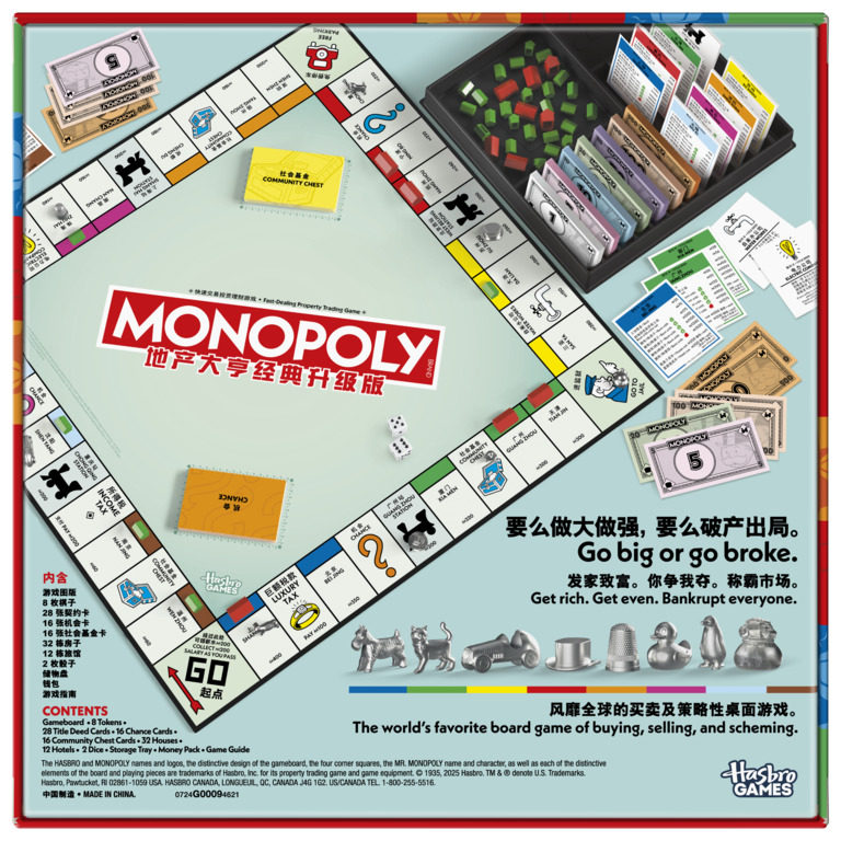Jogo de Tabuleiro Clássico Mon - Hasbro Game Monopoly avaliação e preço