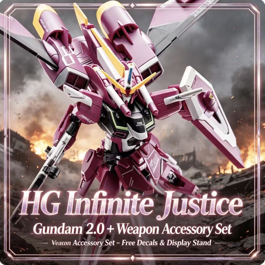 231 HG 1/144 Infinite Justice  - Bandai Model Gundam Hg avaliação e preço