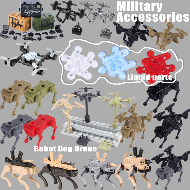 Acessórios militares da segund - Lego Minifigure Holder avaliação e preço