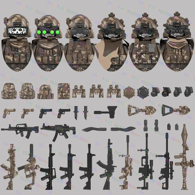 Moc soldados militares figuras - Lego Minifigure Holder avaliação e preço