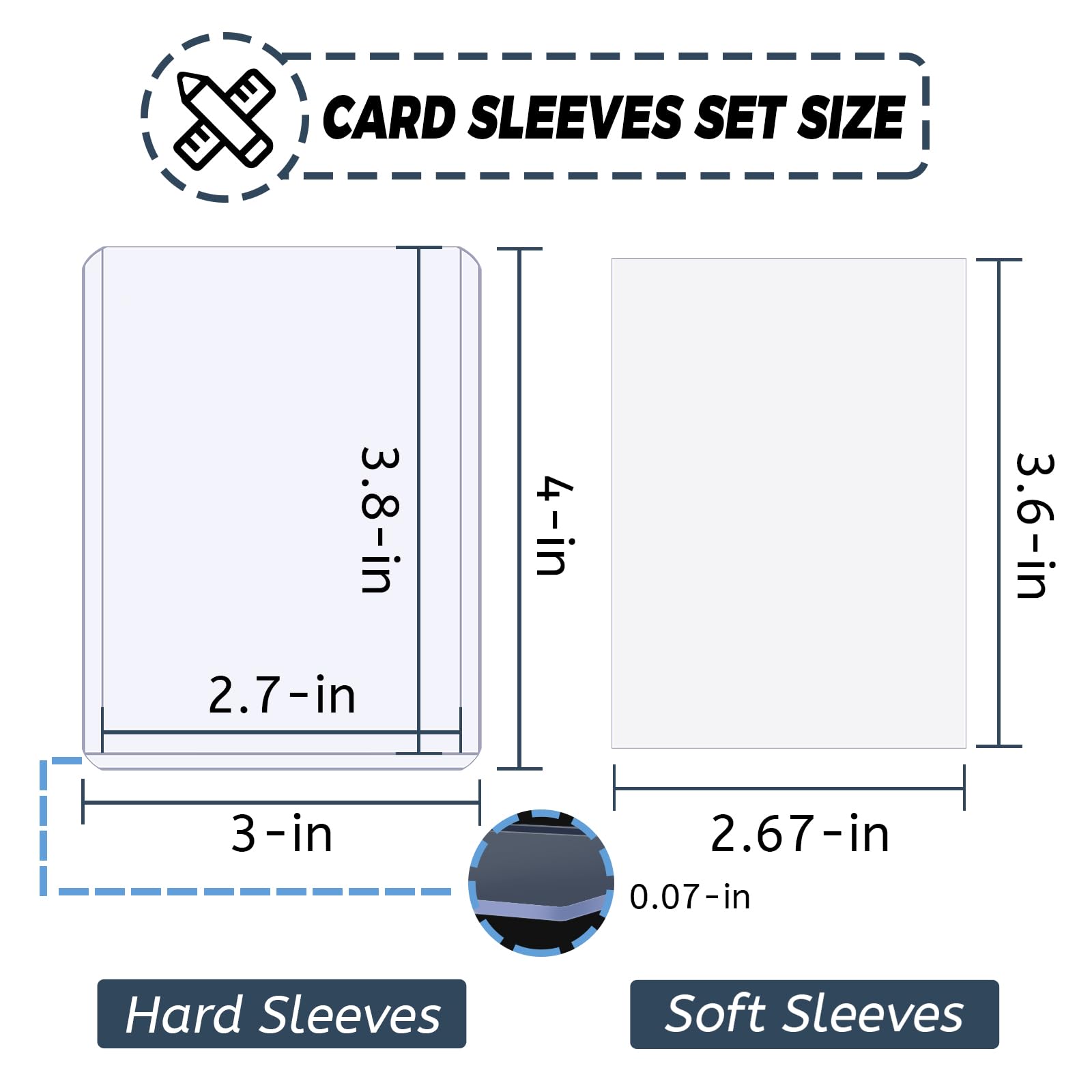 100-600pcs Protetores de Cartã - Card Penny Sleeve avaliação e preço