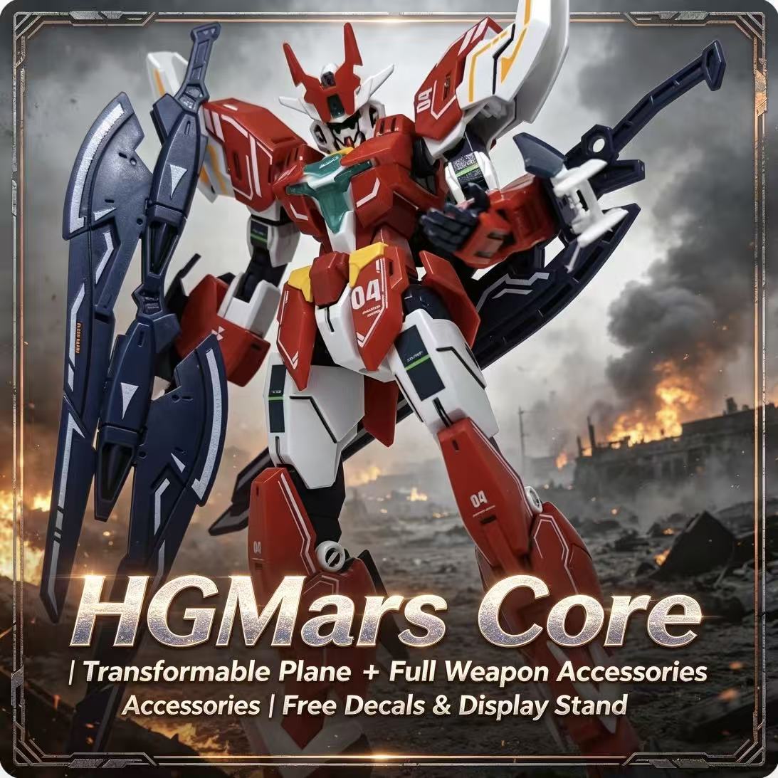 008A HG 1/144 Mars Core Warrio - Bandai Model Gundam Hg avaliação e preço